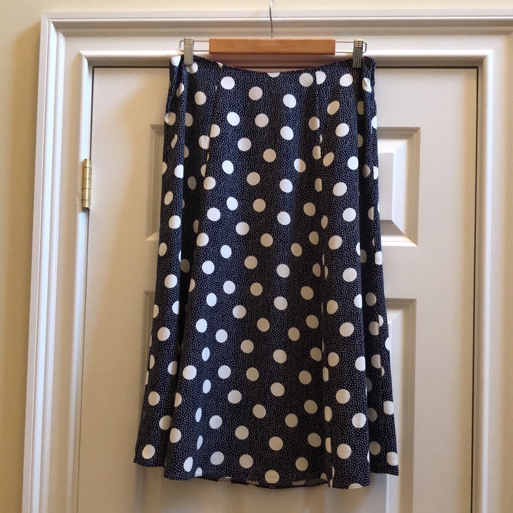 Boden Navy Spot On Spot Skirt 8 - Picture 5 of 9